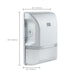 Wall Pack Nuvo 65-749 LED Small Wall Pack - 20W - CCT Selectable 3K/4K/5K - White Finish - 100-277V Nuvo