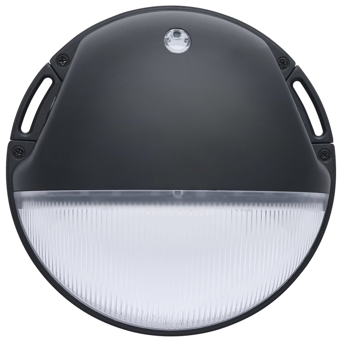 Area Light Nuvo 65-750 LED Small Round Wall Pack - 20W - CCT Selectable - Bypassable Photocell - 120-277 Volt - Black Finish Nuvo