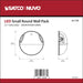 Area Light Nuvo 65-750 LED Small Round Wall Pack - 20W - CCT Selectable - Bypassable Photocell - 120-277 Volt - Black Finish Nuvo