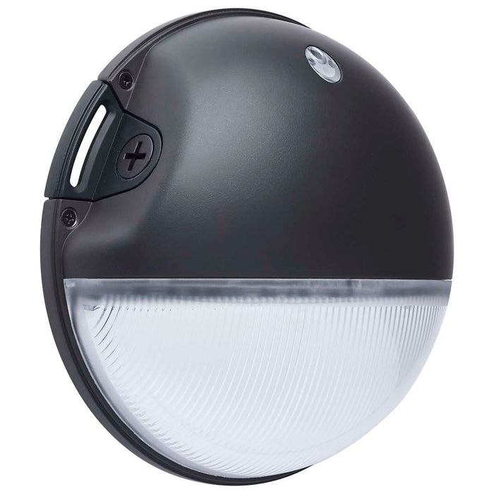 Area Light Nuvo 65-751 LED Small Round Wall Pack - 20W - CCT Selectable - Bypassable Photocell - 120-277 Volt - Bronze Finish Nuvo