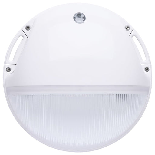 Area Light Nuvo 65-752 LED Small Round Wall Pack - 20W - CCT Selectable - Bypassable Photocell - 120-277 Volt - White Finish Nuvo