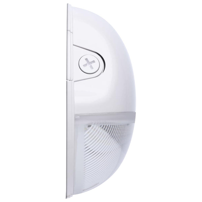 Area Light Nuvo 65-752 LED Small Round Wall Pack - 20W - CCT Selectable - Bypassable Photocell - 120-277 Volt - White Finish Nuvo