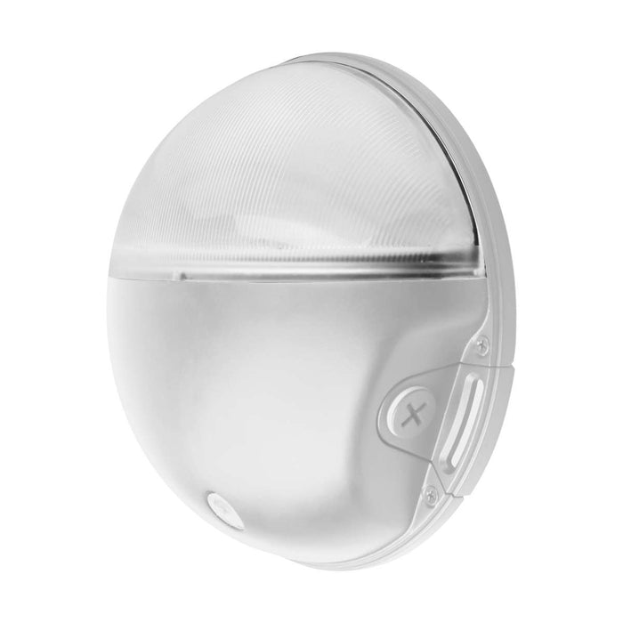 Area Light Nuvo 65-752 LED Small Round Wall Pack - 20W - CCT Selectable - Bypassable Photocell - 120-277 Volt - White Finish Nuvo