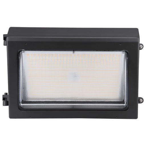 Wall Pack Nuvo 65-754 Emergency Architectural LED Wall Pack - CCT Selectable 3K/4K/5K - Wattage Adjustable - Bypassable Photocell - 120-277 Volt - Bronze Finish Nuvo