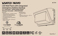 Wall Pack Nuvo 65-754 Emergency Architectural LED Wall Pack - CCT Selectable 3K/4K/5K - Wattage Adjustable - Bypassable Photocell - 120-277 Volt - Bronze Finish Nuvo