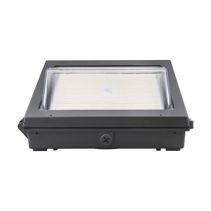 Wall Pack Nuvo 65-755 CCT and Wattage Adjustable LED Wall Pack - Integrated Bypassable Photocell - CCT Selectable from 3000, 4000 or 5000K - Wattage Selectable from 29, 40, or 60 Watt - 120-277 Volt - Bronze Finish Nuvo