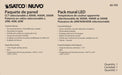Wall Pack Nuvo 65-755 CCT and Wattage Adjustable LED Wall Pack - Integrated Bypassable Photocell - CCT Selectable from 3000, 4000 or 5000K - Wattage Selectable from 29, 40, or 60 Watt - 120-277 Volt - Bronze Finish Nuvo