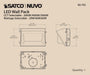 Wall Pack Nuvo 65-755 CCT and Wattage Adjustable LED Wall Pack - Integrated Bypassable Photocell - CCT Selectable from 3000, 4000 or 5000K - Wattage Selectable from 29, 40, or 60 Watt - 120-277 Volt - Bronze Finish Nuvo
