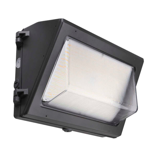Wall Pack Nuvo 65-757 CCT and Wattage Adjustable LED Wall Pack - Integrated Bypassable Photocell - CCT Selectable from 3000, 4000 or 5000K - Wattage Selectable from 29, 40, or 60 Watt - 120-347 Volt - Bronze Finish Nuvo