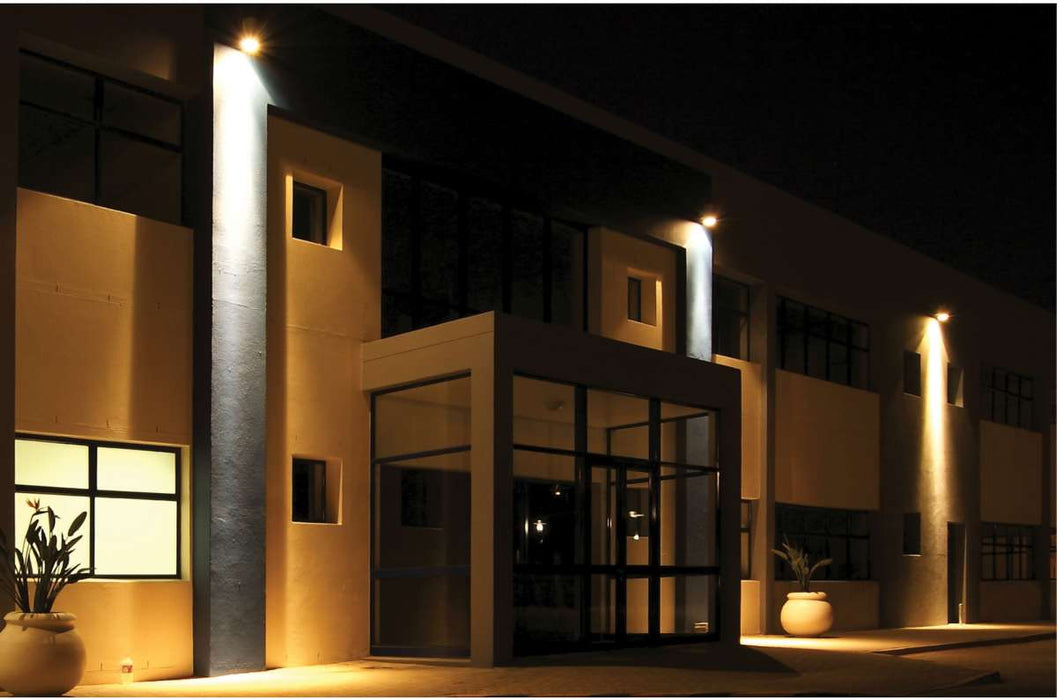 Wall Pack Nuvo 65-757 CCT and Wattage Adjustable LED Wall Pack - Integrated Bypassable Photocell - CCT Selectable from 3000, 4000 or 5000K - Wattage Selectable from 29, 40, or 60 Watt - 120-347 Volt - Bronze Finish Nuvo