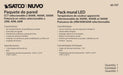Wall Pack Nuvo 65-757 CCT and Wattage Adjustable LED Wall Pack - Integrated Bypassable Photocell - CCT Selectable from 3000, 4000 or 5000K - Wattage Selectable from 29, 40, or 60 Watt - 120-347 Volt - Bronze Finish Nuvo
