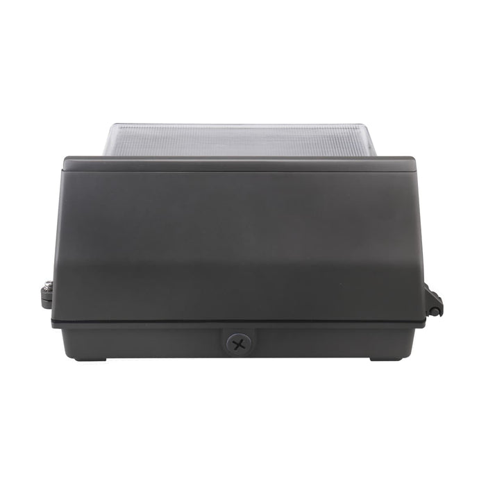 Wall Pack Nuvo 65-758 CCT and Wattage Adjustable LED Wall Pack - Integrated Bypassable Photocell - CCT Selectable from 3000, 4000 or 5000K - Wattage Selectable from 80, 100, or 120 Watt - 120-347 Volt - Bronze Finish Nuvo