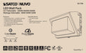 Wall Pack Nuvo 65-758 CCT and Wattage Adjustable LED Wall Pack - Integrated Bypassable Photocell - CCT Selectable from 3000, 4000 or 5000K - Wattage Selectable from 80, 100, or 120 Watt - 120-347 Volt - Bronze Finish Nuvo