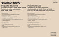 Wall Pack Nuvo 65-758 CCT and Wattage Adjustable LED Wall Pack - Integrated Bypassable Photocell - CCT Selectable from 3000, 4000 or 5000K - Wattage Selectable from 80, 100, or 120 Watt - 120-347 Volt - Bronze Finish Nuvo