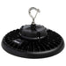 UFO Hi-Bay Nuvo 65-771R2 Wattage 150W/175W/200W and CCT Selectable 3K/4K/5K LED UFO High Bay - 100-277 Volt - Black Finish Nuvo