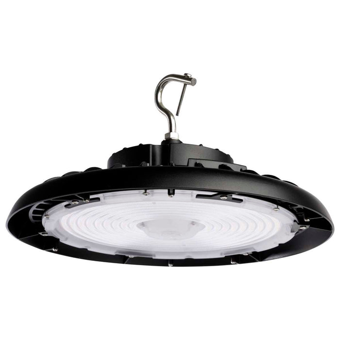 UFO Hi-Bay Nuvo 65-771R2 Wattage 150W/175W/200W and CCT Selectable 3K/4K/5K LED UFO High Bay - 100-277 Volt - Black Finish Nuvo