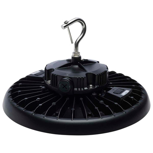 UFO Hi-Bay Nuvo 65-771R3 Wattage 150W/175W/200W and CCT Selectable 3K/4K/5K LED UFO High Bay - 120-347 Volt - Black Finish Nuvo