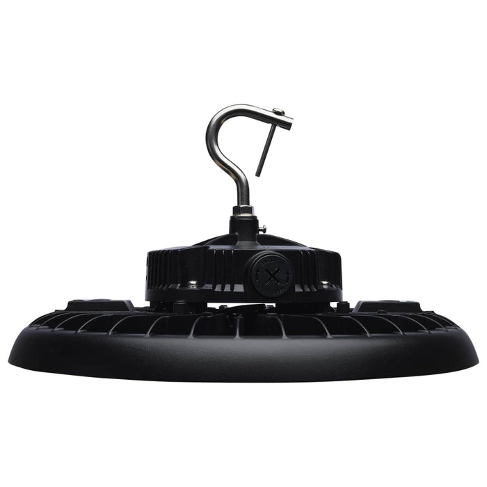 UFO Hi-Bay Nuvo 65-771R3 Wattage 150W/175W/200W and CCT Selectable 3K/4K/5K LED UFO High Bay - 120-347 Volt - Black Finish Nuvo