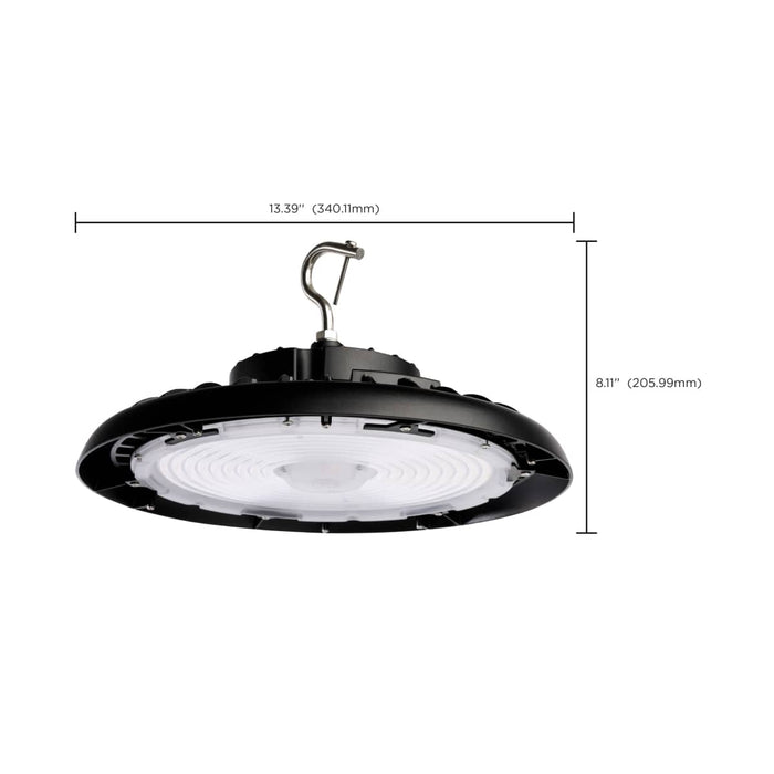 UFO Hi-Bay Nuvo 65-785R2 200 Watt UFO LED High Bay - 4000K - 28000 Lumens - 120-277 Volt - Black Finish Nuvo