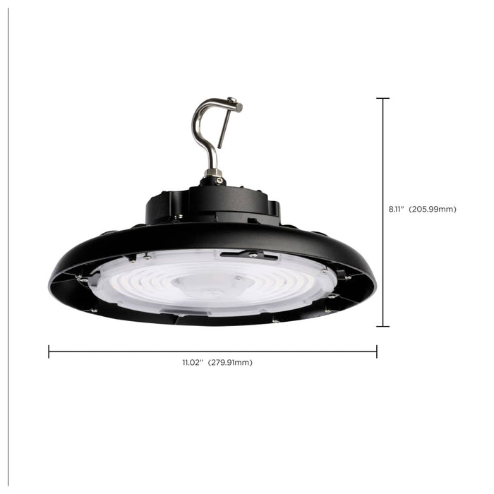 UFO Hi-Bay Nuvo 65-804R2 150 Watt UFO LED High Bay - 5000K - 21750 Lumens - 277-480 Volt - Black Finish Nuvo