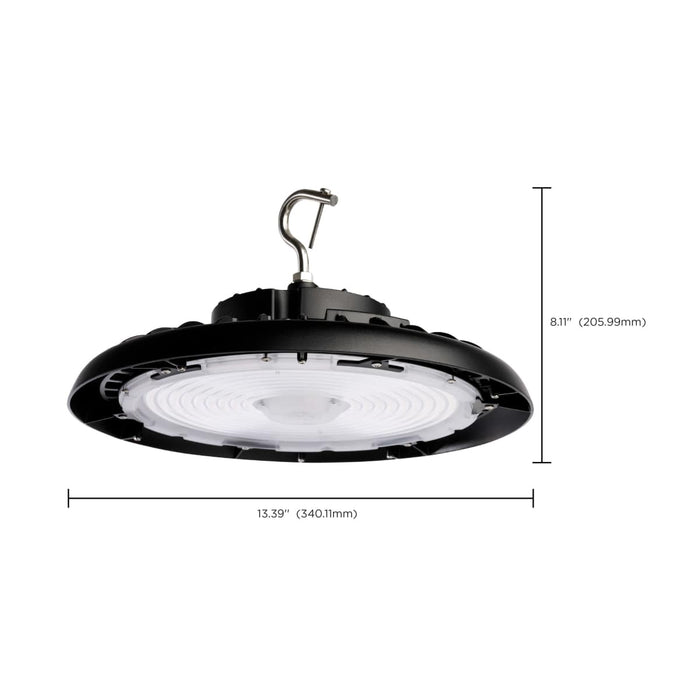 UFO Hi-Bay Nuvo 65-808R2 240 Watt UFO LED High Bay - 5000K - 34800 Lumens - 277-480 Volt - Black Finish Nuvo