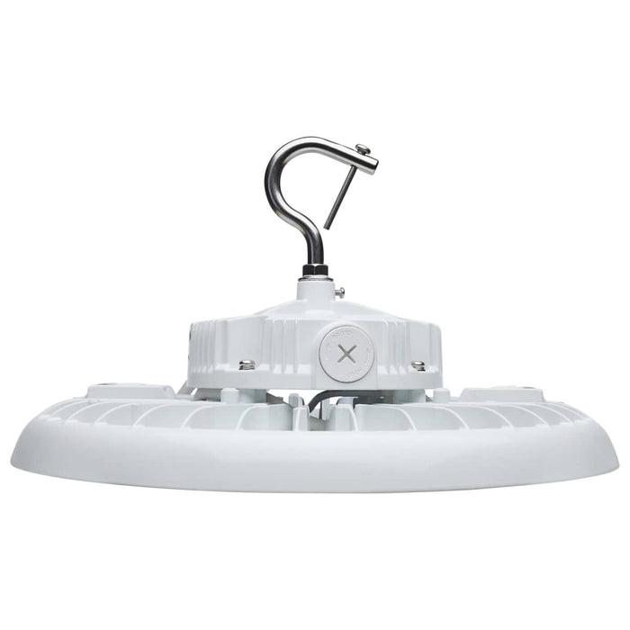 UFO Hi-Bay Nuvo 65-813 Wattage 150W/175W/200W and CCT Selectable 3K/4K/5K LED UFO High Bay - 120-347 Volt - White Finish Nuvo