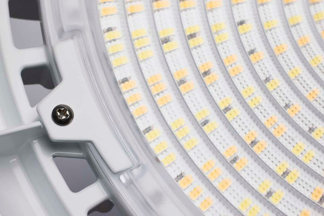 UFO Hi-Bay Nuvo 65-813 Wattage 150W/175W/200W and CCT Selectable 3K/4K/5K LED UFO High Bay - 120-347 Volt - White Finish Nuvo