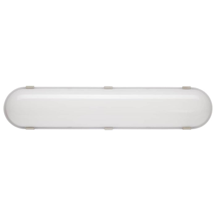 Vapor Tight Nuvo 65-820R1 2 Foot - 20 Watt - Vapor Proof Linear Fixture - CCT Selectable - IP65 and IK08 Rated - 0-10V Dimming - 120V-347V - Gray Finish Nuvo
