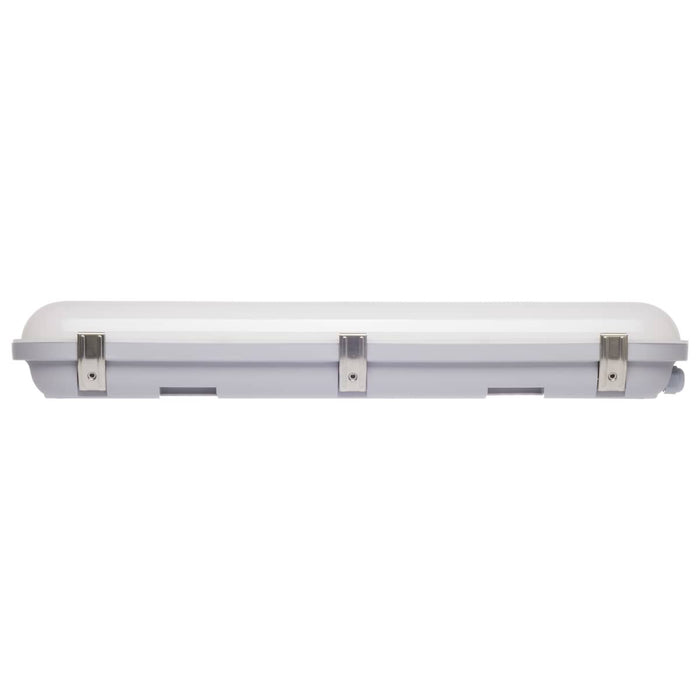 Vapor Tight Nuvo 65-820R1 2 Foot - 20 Watt - Vapor Proof Linear Fixture - CCT Selectable - IP65 and IK08 Rated - 0-10V Dimming - 120V-347V - Gray Finish Nuvo