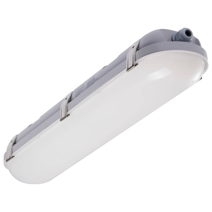 Vapor Tight Nuvo 65-820R1 2 Foot - 20 Watt - Vapor Proof Linear Fixture - CCT Selectable - IP65 and IK08 Rated - 0-10V Dimming - 120V-347V - Gray Finish Nuvo