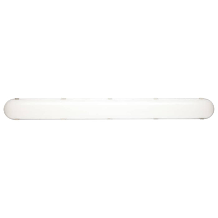 Vapor Tight Nuvo 65-821R1 4 Foot - Vapor Proof Linear Fixture - CCT & Wattage Selectable - IP65 and IK08 Rated - 0-10V Dimming - 120V-347V - Gray Finish Nuvo