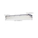 Vapor Tight Nuvo 65-824R1 4 Foot - Vapor Proof Linear Fixture with Integrated Microwave Sensor - CCT & Wattage Selectable - IP65 and IK08 Rated - 120V-347V - Gray Finish Nuvo