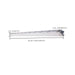 Vapor Tight Nuvo 65-825R1 8 Foot - Vapor Proof Linear Fixture with Integrated Microwave Sensor - CCT & Wattage Selectable - IP65 and IK08 Rated - 120V-347V - Gray Finish Nuvo