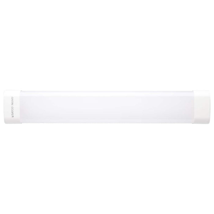 Vapor Tight Nuvo 65-830 2 Foot - 20 Watt - LED Tri-Proof Linear Fixture - CCT Selectable - IP65 and IK08 Rated - 0-10V Dimming - White / Gray Finish Nuvo