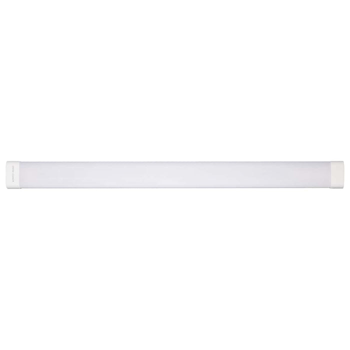 Vapor Tight Nuvo 65-831R1 4 Foot - LED Tri-Proof Linear Fixture - CCT & Wattage Selectable - IP65 and IK08 Rated - 0-10V Dimming - 120V-347V - White / Gray Finish Nuvo