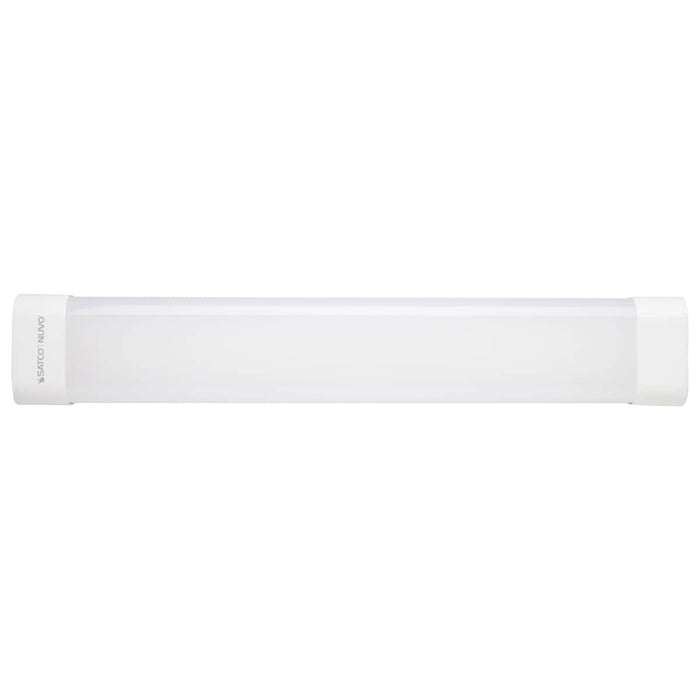 Vapor Tight Nuvo 65-832R1 2 Foot - 20 Watt - LED Tri-Proof Linear Fixture with Integrated Microwave Sensor - CCT Selectable - IP65 and IK08 Rated - 120V-347V - White / Gray Finish Nuvo