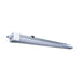 Vapor Tight Nuvo 65-833 4 Foot - LED Tri-Proof Linear Fixture with Integrated Microwave Sensor - CCT & Wattage Selectable - IP65 and IK08 Rated - White / Gray Finish Nuvo
