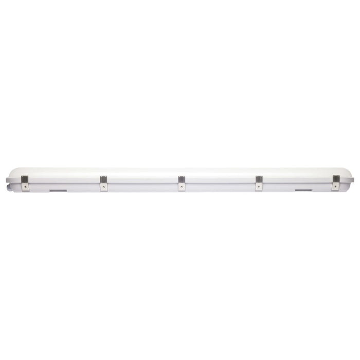 Vapor Tight Nuvo 65-837 40/50/60 Watt LED 4 Foot Linear Vapor Proof Fixture - 3K/4K/5K CCT Selectable - 120-347 Volt - Gray Finish Nuvo