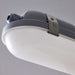 Vapor Tight Nuvo 65-837 40/50/60 Watt LED 4 Foot Linear Vapor Proof Fixture - 3K/4K/5K CCT Selectable - 120-347 Volt - Gray Finish Nuvo