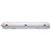Vapor Tight Nuvo 65-838 20 Watt LED 2 Foot Linear Vapor Proof Fixture - Emergency Battery - Integrated Microwave Sensor - 3K/4K/5K CCT Selectable - 120-347 Range Voltage - Gray Finish Nuvo
