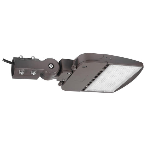 LED Area Light Satco 65-843 150W LED Area Light Shoebox Flood Bronze Finish 5000K 120-277V Satco