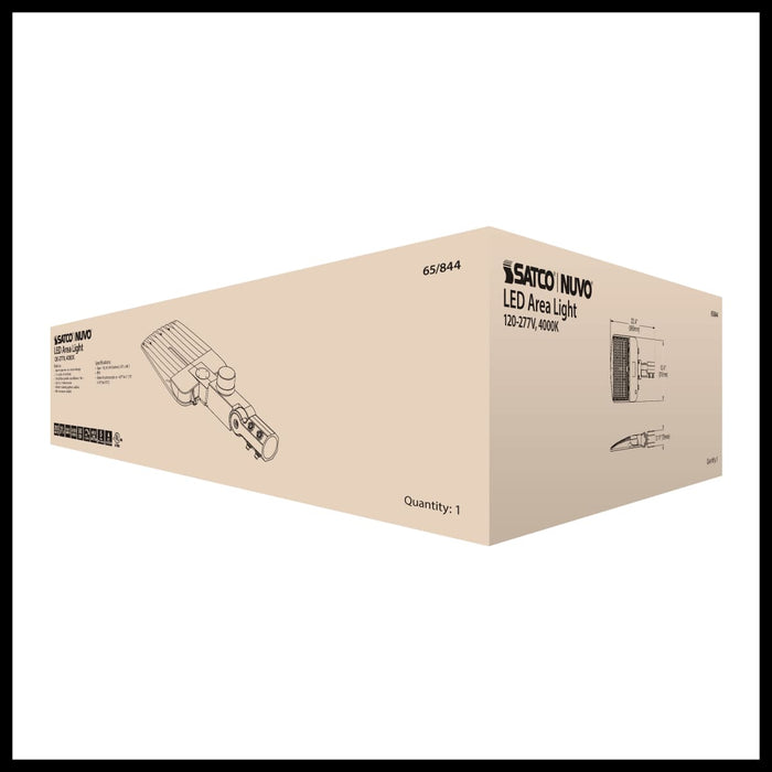 Area Light Nuvo 65-844 LED Area Light Type III - 200W - Bronze Finish - 4000K - 120-277V Nuvo