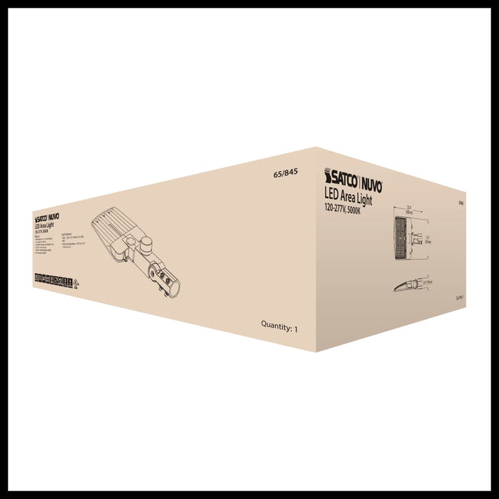 Area Light Nuvo 65-845 LED Area Light Type III - 200W - Bronze Finish - 5000K - 120-277V Nuvo
