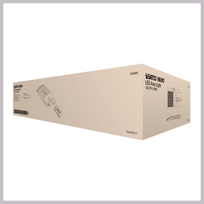 Area Light Nuvo 65-849 LED Area Light Type III - 300W - Bronze Finish - 5000K - 120-277V Nuvo