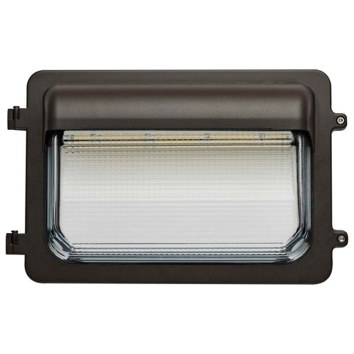 Wall Pack Nuvo 65-885 LED Low Profile Wall Pack - Wattage 70/85/100W and CCT 3K/4K/5K Selectable - Photocell - Dimmable - Bronze Finish Nuvo