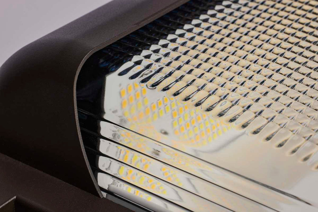Wall Pack Nuvo 65-885 LED Low Profile Wall Pack - Wattage 70/85/100W and CCT 3K/4K/5K Selectable - Photocell - Dimmable - Bronze Finish Nuvo