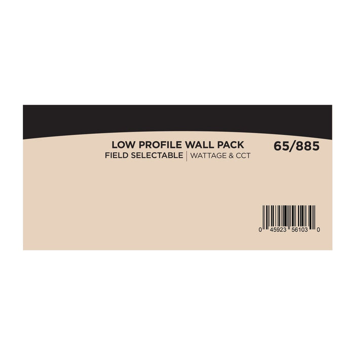 Wall Pack Nuvo 65-885 LED Low Profile Wall Pack - Wattage 70/85/100W and CCT 3K/4K/5K Selectable - Photocell - Dimmable - Bronze Finish Nuvo