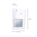 Wall Pack Nuvo 65-889 LED Turtle Friendly Small Wall Pack - 20 Watt - Amber Color - White Finish Nuvo