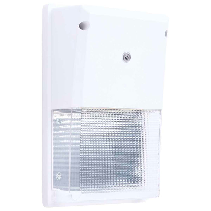 Wall Pack Nuvo 65-889 LED Turtle Friendly Small Wall Pack - 20 Watt - Amber Color - White Finish Nuvo
