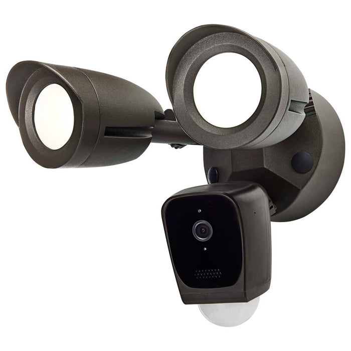 Security Camera Nuvo 65-902R1 Starfish - Bullet SMART Security Light w/Camera - 20 Watt - 3000K CCT - Bronze Finish - 120-277 Volt Nuvo